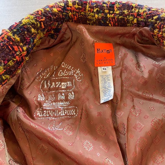 Auc Christian Lacroix Boucle Tweed 2 pisses suit - Picture 12 of 15